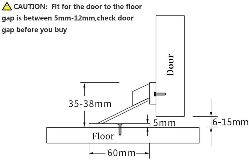 KOLAKO Magnetic Door Stop,Magnetic Door Stopper Brushed Satin Nickel,Floor Metal Magnetic Door Catch Invisible Door Holder with Adhesive,Stainless Steel Heavy Duty Silver Doorstop - Image 5